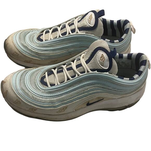 Nike Air Max 97 Golf NRG Wing It Unique Baby Blue Navy Blue & White Men's sz 9.5 - Picture 2 of 10